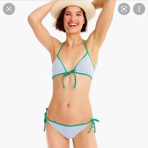 J Crew Blue and White Two Piece